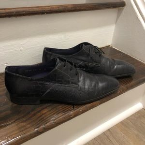 Santoni Crocodile Leather Men’s Shoes